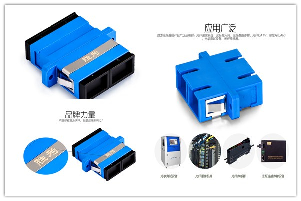 胜为SC双工光纤耦合器