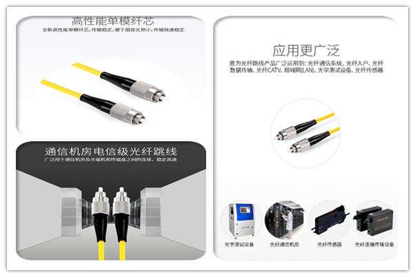 胜为电信级单模光纤跳线应用场景